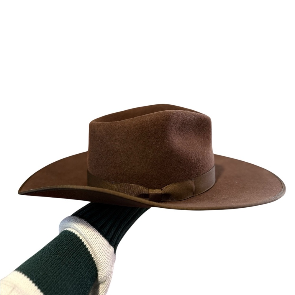 Lack Of Color Wide Brim Fedora in Dark Brown - Picture 9 of 15